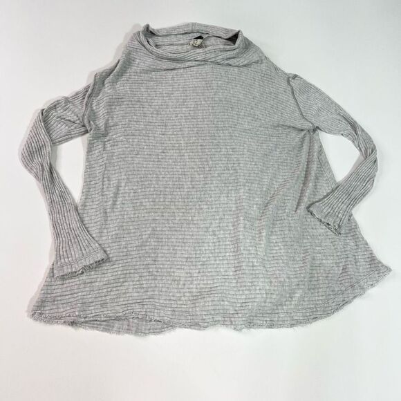 Free People We The Free Pullover Sweater Women's Medium Cowl Neck Rib Split Back - Picture 1 of 10